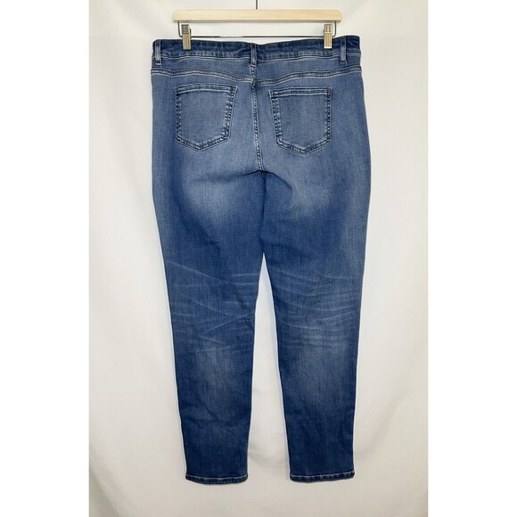 J. Jill Denim Boyfriend Straight Leg Ankle Jeans Women's Size 12 Regular - Picture 2 of 11